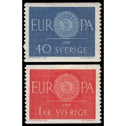 Suecia Sweden 454/55 1960 Europa MH Suecia Sweden 454/55 1960 Europa MH