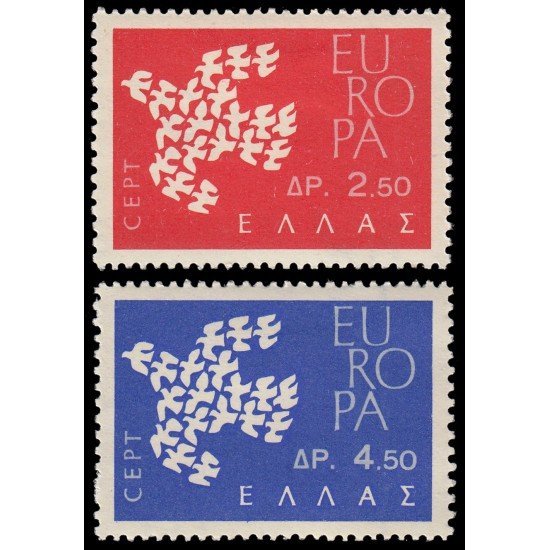 Grecia Greece 753/54 1961Europa MH Grecia Greece 753/54 1961Europa MH