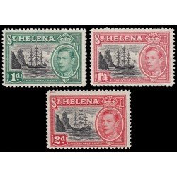 Santa Helena 118/20 1949 Jorge VI MNH Santa Helena 118/20 1949 Jorge VI MNH