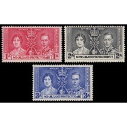 Somalia Oc.Britànica 73/75 1937 Coronación de Jorge VI MNH Somalia Oc.Britànica 73/75 1937 Coronación de Jorge VI MNH