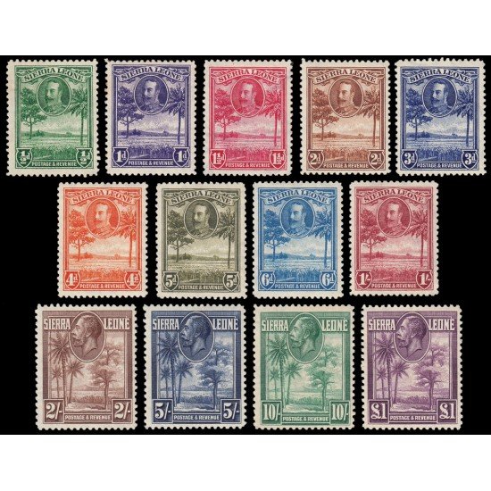 Sierra Leona Sierra Leone 125/37 1932 Jorge V y paisajes MH Sierra Leona Sierra Leone 125/37 1932 Jorge V y paisajes MH