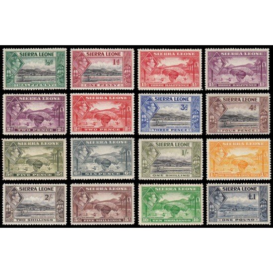 Sierra Leona Sierra Leone 158/71 1938/44 Jorge VI MNH
