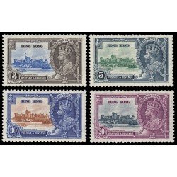 Hong-Kong 132/35 1935 Jubileo de Plata del Rey Jorge V MH Hong-Kong 132/35 1935 Jubileo de Plata del Rey Jorge V MH