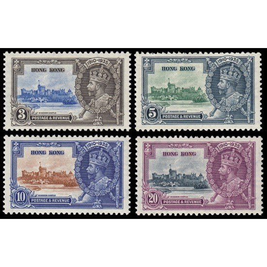 Hong-Kong 132/35 1935 Jubileo de Plata del Rey Jorge V MH Hong-Kong 132/35 1935 Jubileo de Plata del Rey Jorge V MH