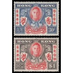 Hong-Kong 167/68 1946 niversario de la Victoria MNH