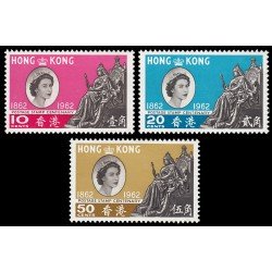 Hong-Kong 191/93 1962 Centenario del sello MNH Hong-Kong 191/93 1962 Centenario del sello MNH