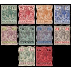 Honduras Británica 73/82 1913-21 Jorge V MH Honduras Británica 73/82 1913-21 Jorge V MH
