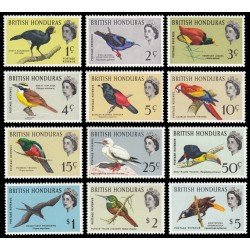 Honduras Británica 170/81 1962-67 Elisabeth II Aves MNH Honduras Británica 170/81 1962-67 Elisabeth II Aves MNH