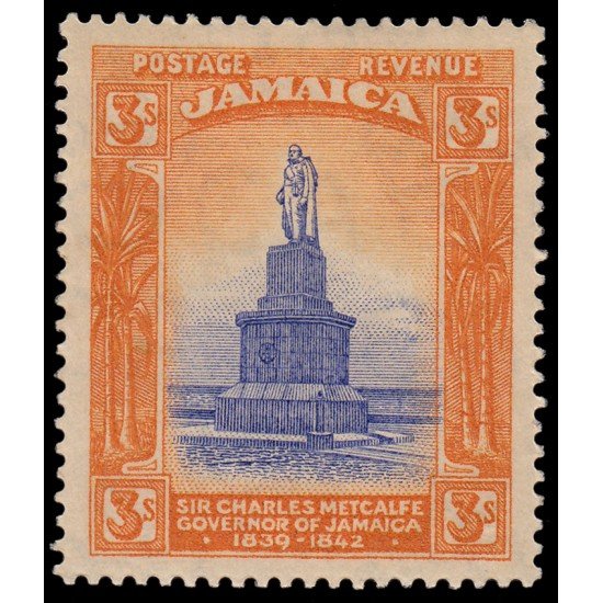 Jamaica 91 1920-21 Sir Charles Metcalfe Gobernador de Jamaica MNH Jamaica 91 1920-21 Sir Charles Metcalfe Gobernador de Jamaica MNH