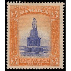 Jamaica 91 1920-21 Sir Charles Metcalfe Gobernador de Jamaica MH Jamaica 91 1920-21 Sir Charles Metcalfe Gobernador de Jamaica MH