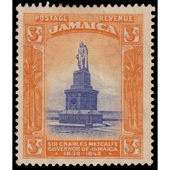 Jamaica 91 1920-21 Sir Charles Metcalfe Gobernador de Jamaica MH Jamaica 91 1920-21 Sir Charles Metcalfe Gobernador de Jamaica MH