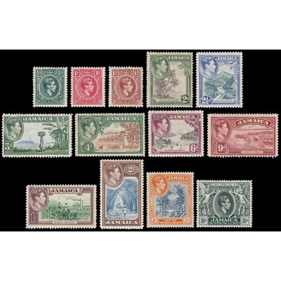 Jamaica 123/35 1940 Jorge VI MNH Jamaica 123/35 1940 Jorge VI MNH