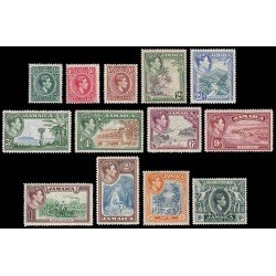 Jamaica 123/35 1940 Jorge VI MNH Jamaica 123/35 1940 Jorge VI MNH