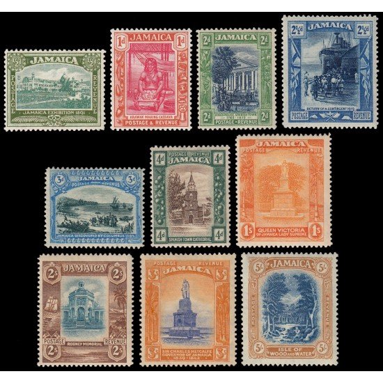 Jamaica 82/91 1920-21 Motivos variados MH-MNH Jamaica 82/91 1920-21 Motivos variados MH-MNH
