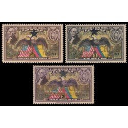 Ecuador A 62/64 1938 Aéreo 150 Aniversario Constitución EEUU MNH Ecuador A 62/64 1938 Aéreo 150 Aniversario Constitución EEUU MNH