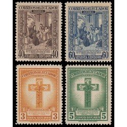 Ecuador A 163/66 Aéreo 1946 Aéreo Beata Mariana de Jesús Paredes y Flores Religión MNH Ecuador A 163/66 Aéreo 1946 Aéreo Beata Mariana de Jesús Paredes y Flores Religión MNH
