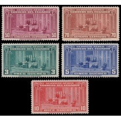 Ecuador A- 118/22 1944 Aéreo Visita Presidente Arroyo del Rio MNH Ecuador A- 118/22 1944 Aéreo Visita Presidente Arroyo del Rio MNH