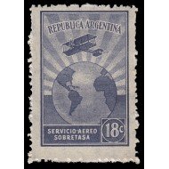 Argentina A 4 1928 Sobretasa República Argentina MH