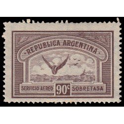 Argentina A 14 1928 Sobretasa República Argentina MH