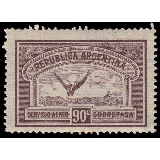 Argentina A 14 1928 Sobretasa República Argentina MH Argentina A 14 1928 Sobretasa República Argentina MH