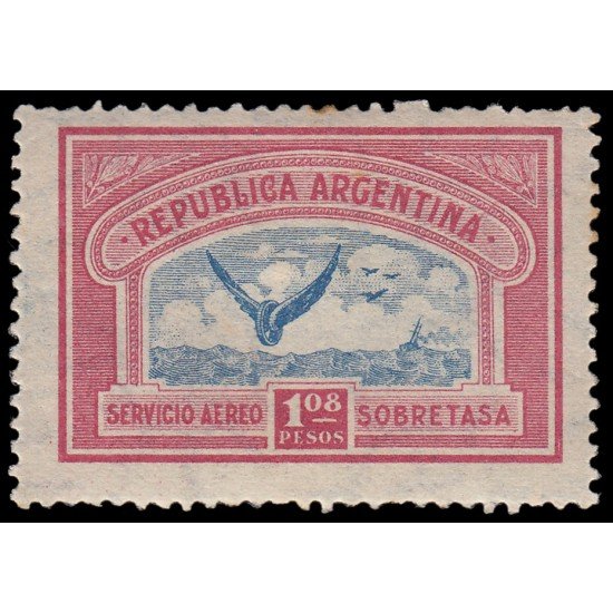 Argentina A 16 1928 Sobretasa República Argentina MH Argentina A 16 1928 Sobretasa República Argentina MH