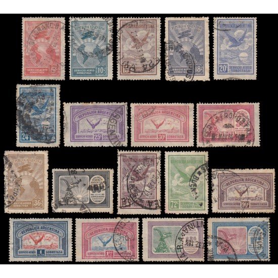 Argentina A- 1/18 1928 Sobretasa República Argentina Usados Argentina A- 1/18 1928 Sobretasa República Argentina Usados