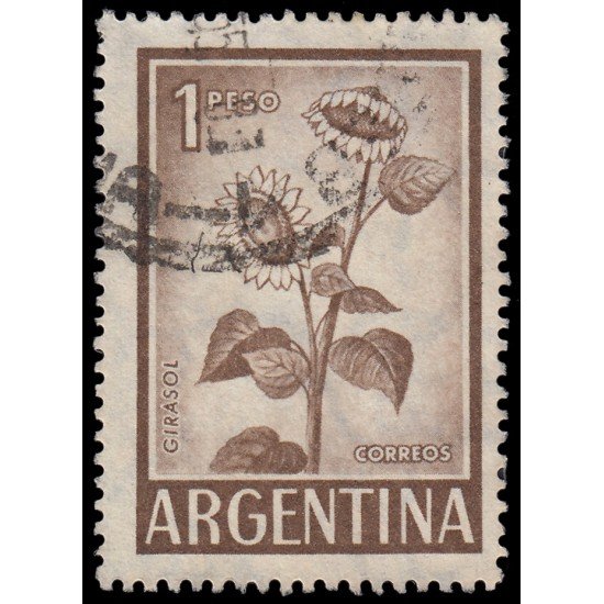 Argentina 604A 1959-62 Girasol Usado