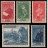 Chile 180/84 1941 4º Centenario de la Villa de Santiago MNH