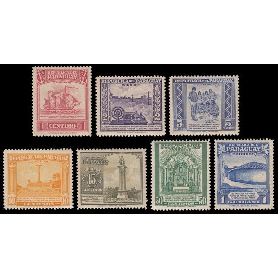 Paraguay 457/63 1946 Serie corriente MNH Paraguay 457/63 1946 Serie corriente MNH