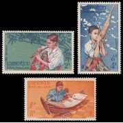 Laos 37/39 1957 Músicos MNH Laos 37/39 1957 Músicos MNH