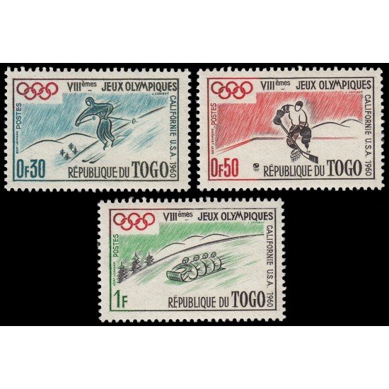 Togo 300/02 1960 Juegos olímpicos de invierno en California USA MNH