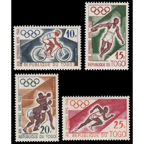Togo 303/06 1960 Juegos olímpicos de verano en Roma MNH Togo 303/06 1960 Juegos olímpicos de verano en Roma MNH