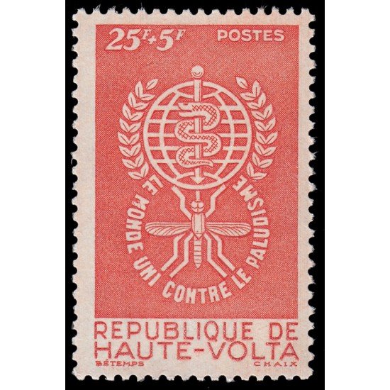 Alto Volta 95 1962 Erradicación de la malaria MNH Alto Volta 95 1962 Erradicación de la malaria MNH