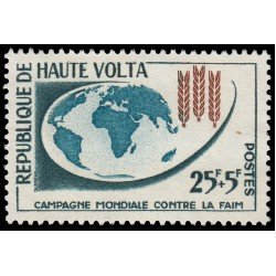 Alto Volta 105 1963 Campaña mundial contra el hambre MNH Alto Volta 105 1963 Campaña mundial contra el hambre MNH