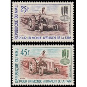 Mali 45/46 1963 Campaña mundial contra el hambre MNH