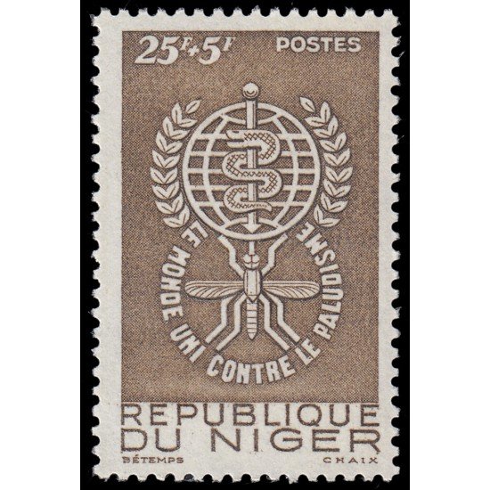 Níger 113 1962 Erradicación de la malaria MNH Níger 113 1962 Erradicación de la malaria MNH