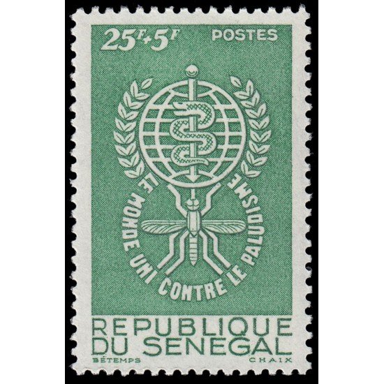 Senegal 214 1962 Erradicación de la malaria MNH Senegal 214 1962 Erradicación de la malaria MNH