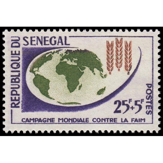 Senegal 216 1963 Campaña mundial contra el hambre MNH