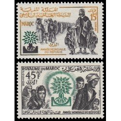 Marruecos Fr. Morocco 402/03 1960 Año undial del refugiado MNH Marruecos Fr. Morocco 402/03 1960 Año undial del refugiado MNH