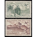 Marruecos Morocco 65/66 1948 En beneficio de obras solidarias MNH Marruecos Morocco 65/66 1948 En beneficio de obras solidarias MNH