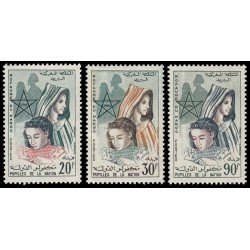 Marruecos Fr. Morocco 431/33 1962 Alumnos de la Nación MNH Marruecos Fr. Morocco 431/33 1962 Alumnos de la Nación MNH
