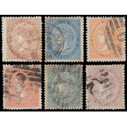 España Spain 87/92 1867 Isabel II usados España Spain 87/92 1867 Isabel II usados