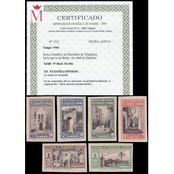 Tanger B 41s/46s  1946 Beneficencia Huérfanos telégrafos Sin dentar MNH