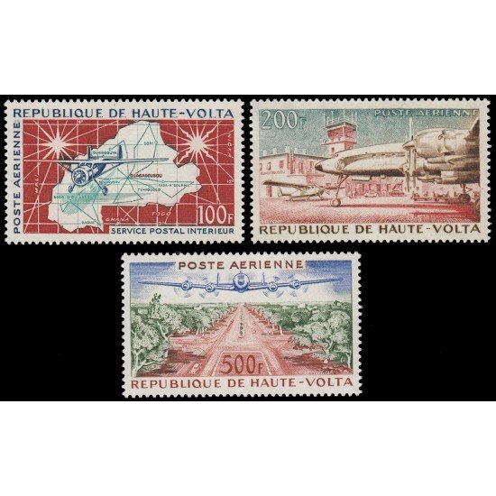 Alto Volta A 1/3 1961 La aviación en Alto Volta MNH Alto Volta A 1/3 1961 La aviación en Alto Volta MNH