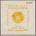 Colombia HB 4 1950 75º Aniv. del UPU Mapa mundi MNH