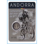 Andorra 2024 Cartera Oficial Coin Card Moneda 2 € conm Mundial BTT Andorra 2024 Cartera Oficial Coin Card Moneda 2 € conm Mundial BTT