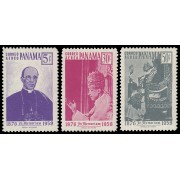 Panama 196-98 1958 En memoria de S.S. el papa Pio XII MNH Panama 196-98 1958 En memoria de S.S. el papa Pio XII MNH