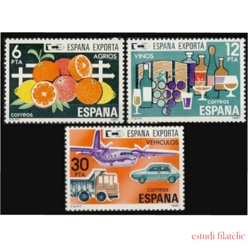 España Spain 2626/28 1981 España exporta MNH