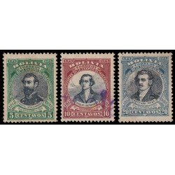 Bolivia 87/89 1910 Centenario de la guerra de Independencia Usados