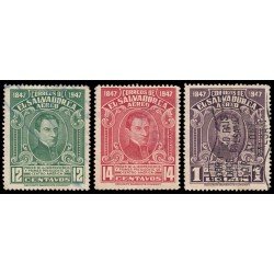 El Salvador A- 91/93 1947 Prócer José Manuel Arce Usados El Salvador A- 91/93 1947 Prócer José Manuel Arce Usados